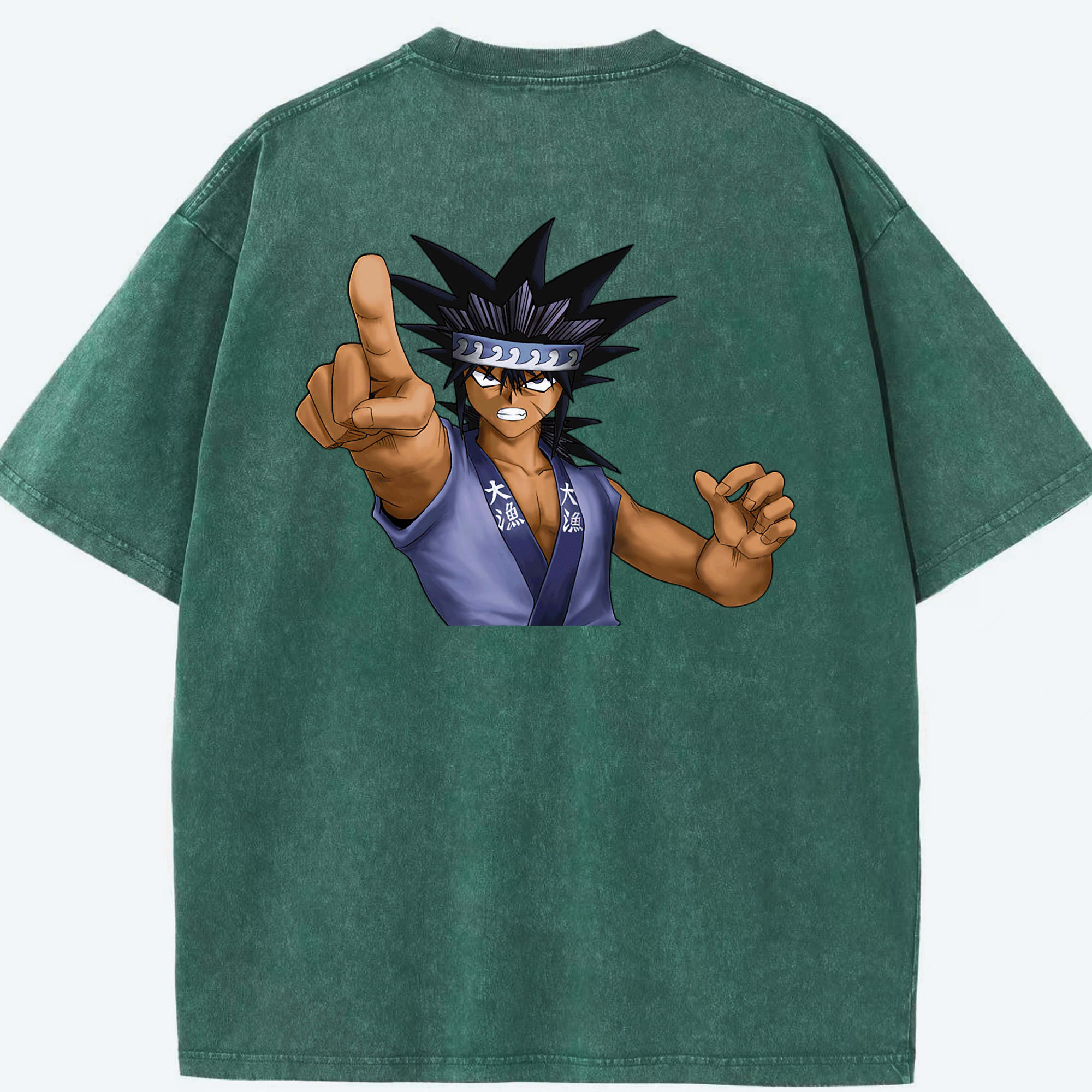 （画像用） 遊☆戯☆王 Yu-Gi-Oh! 綿100% ヴィンテージ風 半袖Tシャツ（背面プリント）